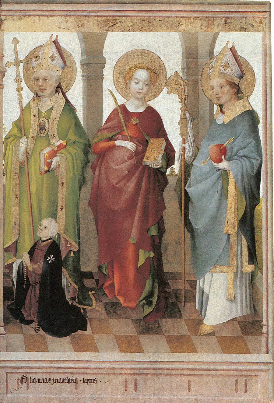Santi Ambrogio, Cecilia e Agostino - Stefan Lochner