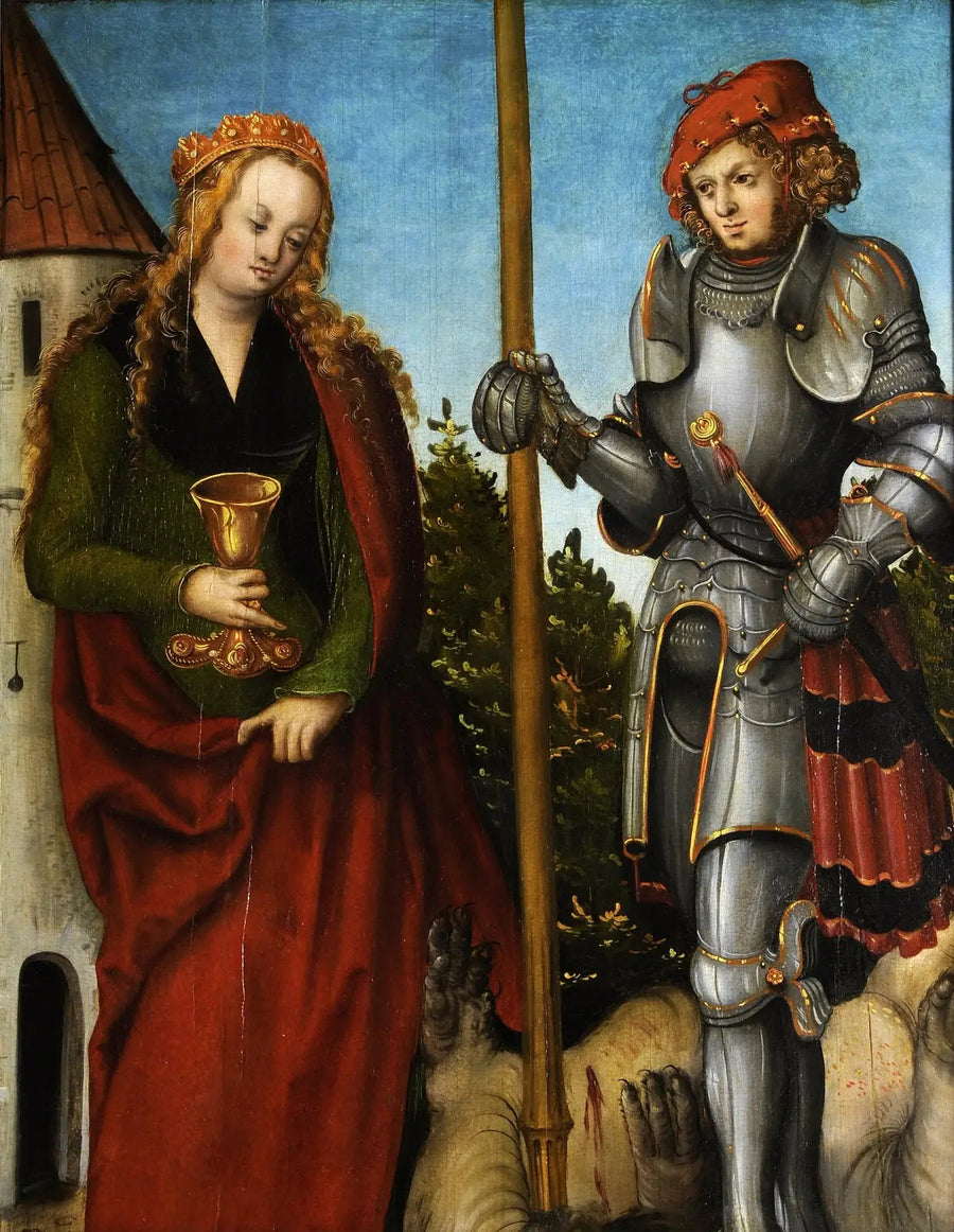 Santi Giorgio e Barbara - Lucas Cranach il Vecchio
