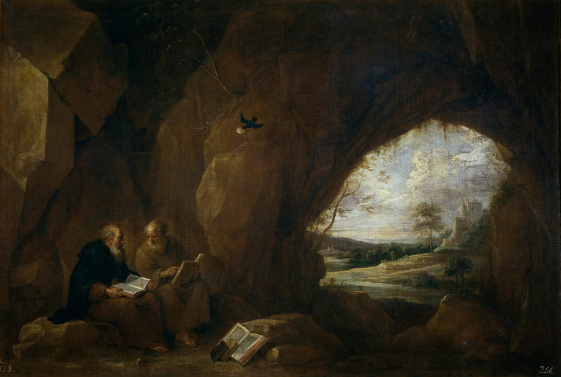 Santi Paolo e Antonio Abate in una grotta - David Teniers il Giovane