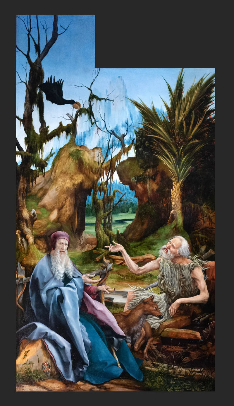 Santi Paolo e Antonio nel Deserto - Matthias Grünewald