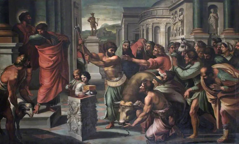 Santi Paolo e Barnaba a Listra - Raffaello Sanzio