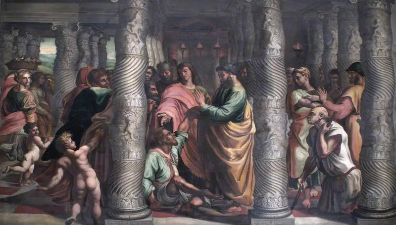 Santi Pietro e Giovanni alla bella porta - Raffaello Sanzio