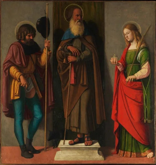 Santi Rocco, Antoine Abbé e Lucia - Cima da Conegliano