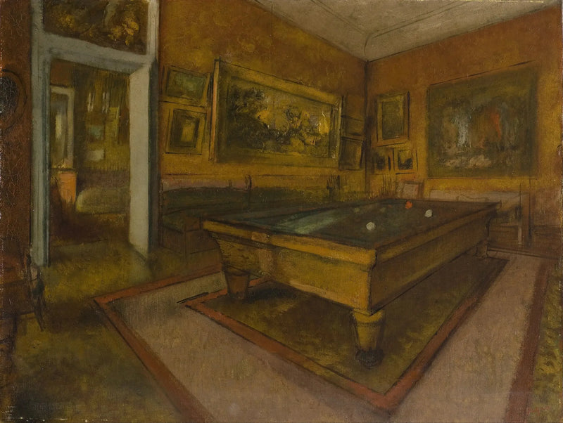 Sala da biliardo a Ménil-Hubert - Edgar Degas