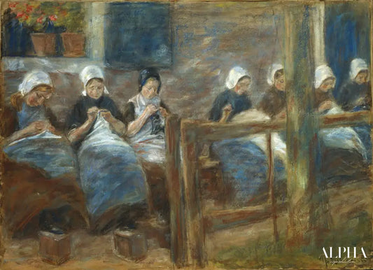 Salle de couture à Huizen - Max Liebermann - Reproductions de tableaux et peintures haut de gamme