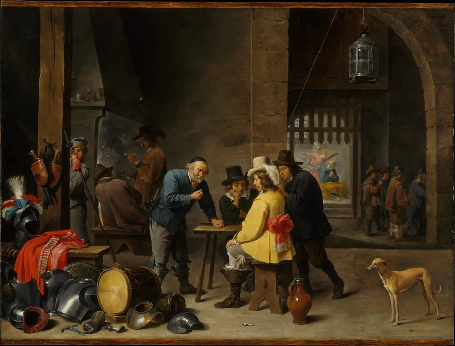 Sala di guardia con la Consegna di San Pietro - David Teniers il Giovane