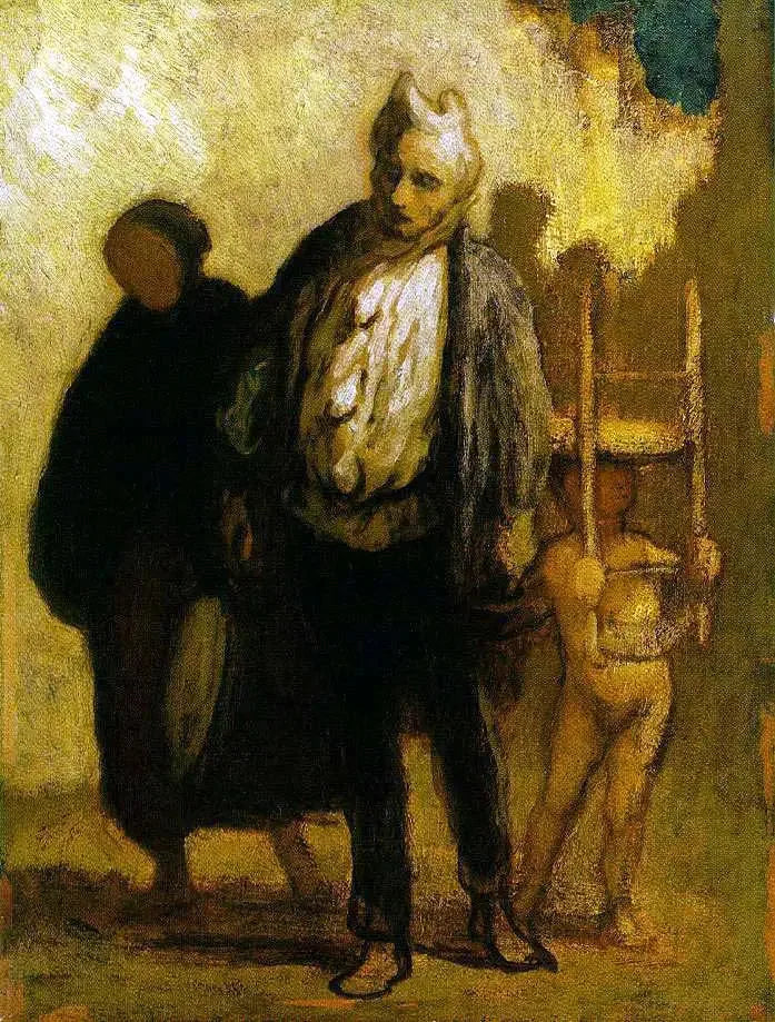 Saltimbanchi erranti - Honoré Daumier