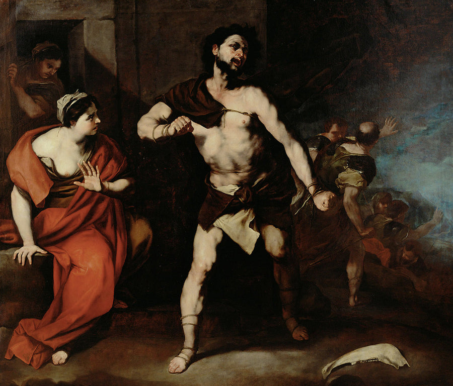 Sansone rompe le sue catene - Luca Giordano