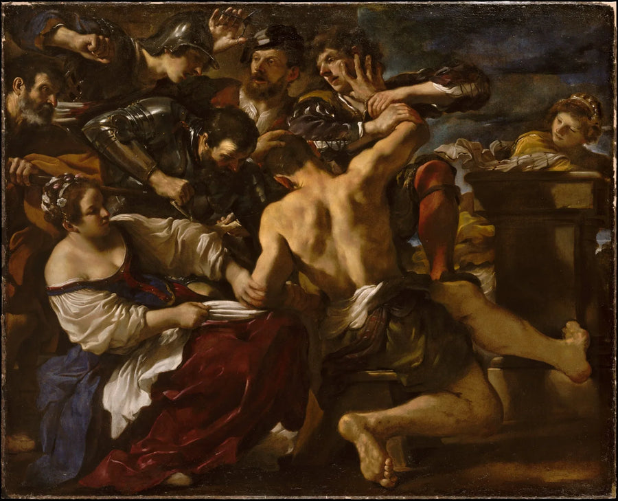 Sansone catturato dai Filistei - Guercino