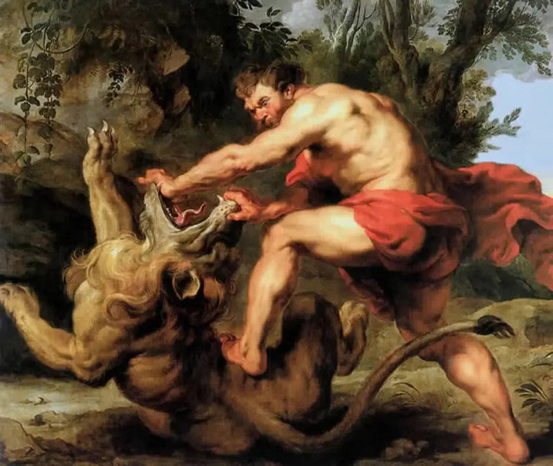 Sansone che combatte il leone - Peter Paul Rubens