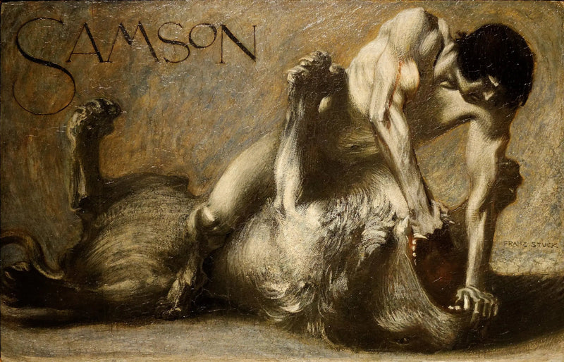 Samson. La Lotta con il Leone - Franz Von Stuck