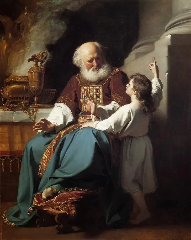 Samuel rapportant à Éli les jugements de Dieu sur la maison d'Éli