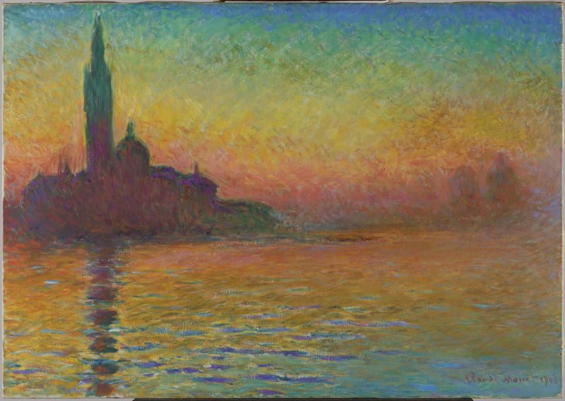 San Giorgio Maggiore al crepuscolo W1768 - Claude Monet