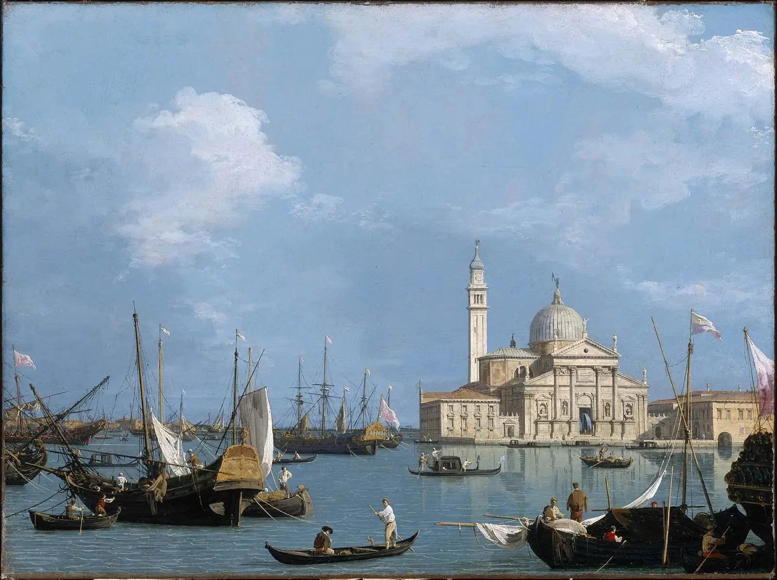 San Giorgio Maggiore : du Bacino di S. Marco - Canaletto image 1 reproduction de peinture à l’huile