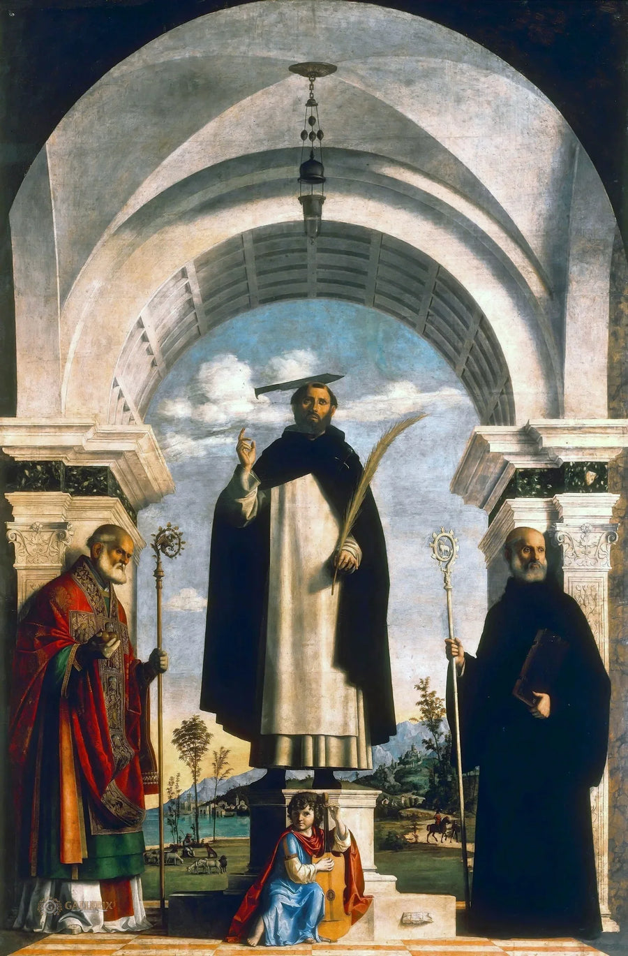 San Pietro martire tra i santi Nicola e Benedetto - Cima da Conegliano