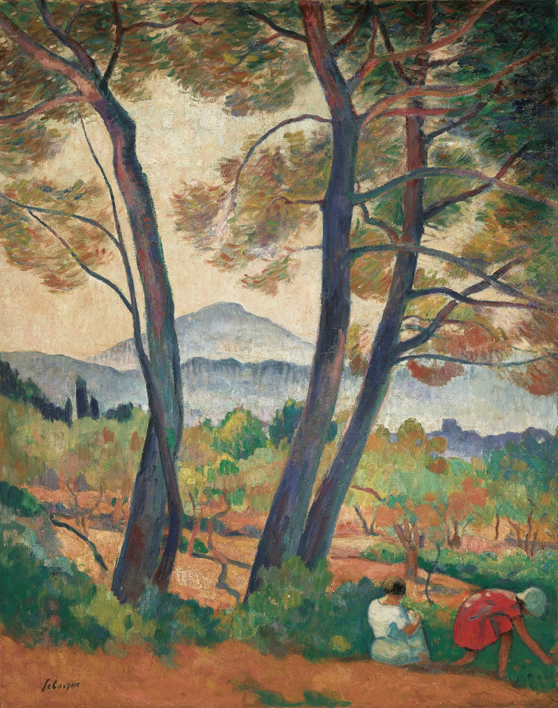 Sanary, vista da Cap Sicié - Henri Lebasque