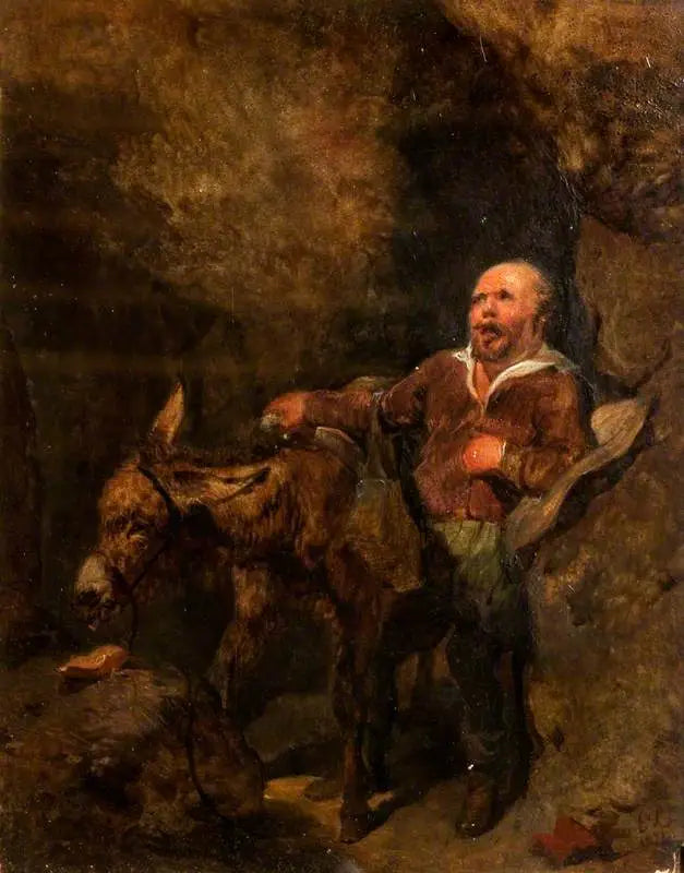 Sancho Panza e il Grisonante (estratto da « Don Chisciotte » di Cervantes) - Edwin Henry Landseer