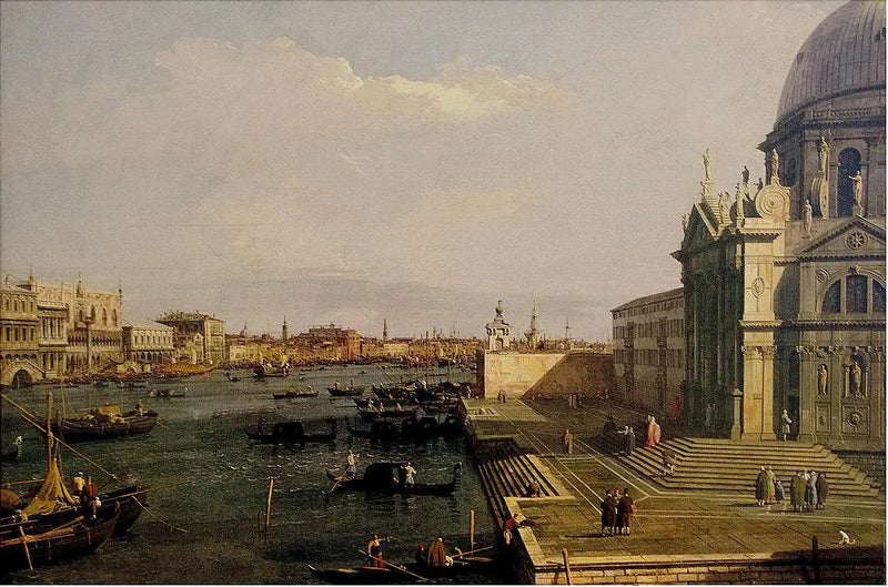 Santa Maria della Salute e la Riva degli Schiavoni, Venezia - Canaletto