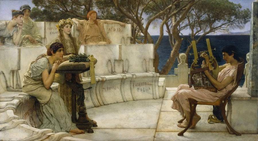Saffo e Alcée - Lawrence Alma-Tadema
