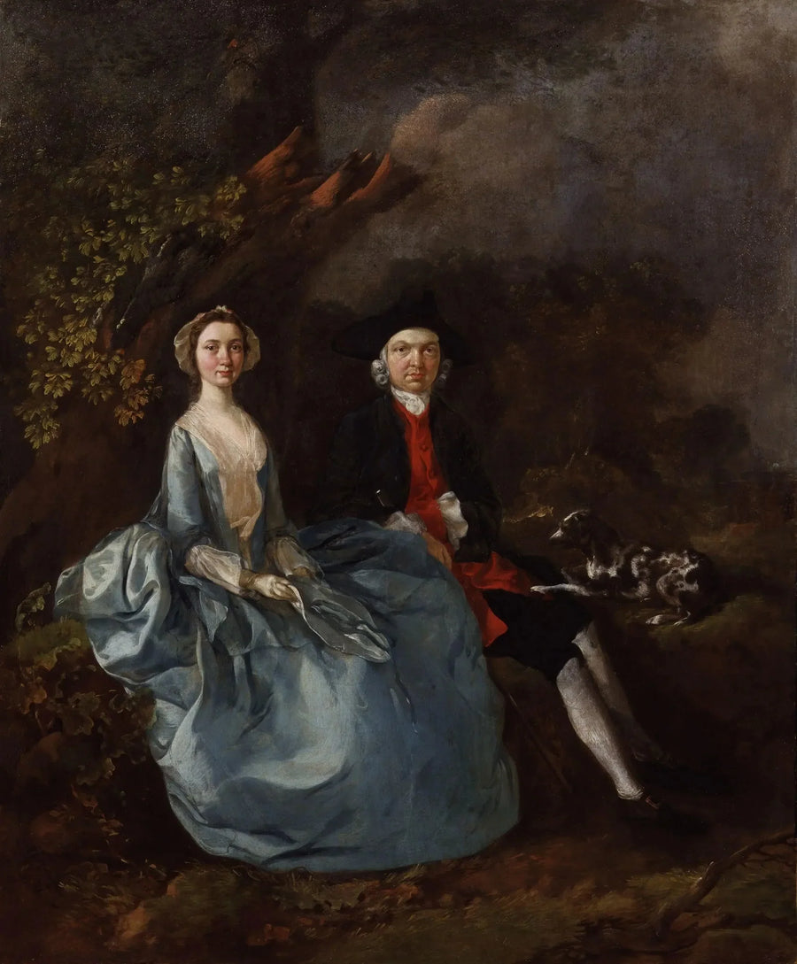 Sarah Kirby (nata Bull); (John) Joshua Kirby - Thomas Gainsborough