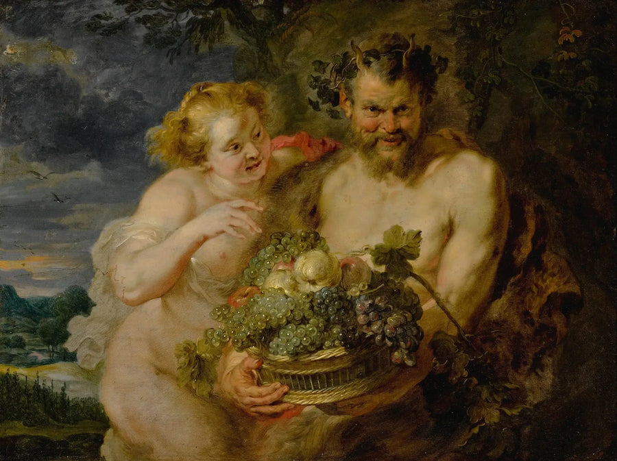 Satira e Bacchante - Peter Paul Rubens