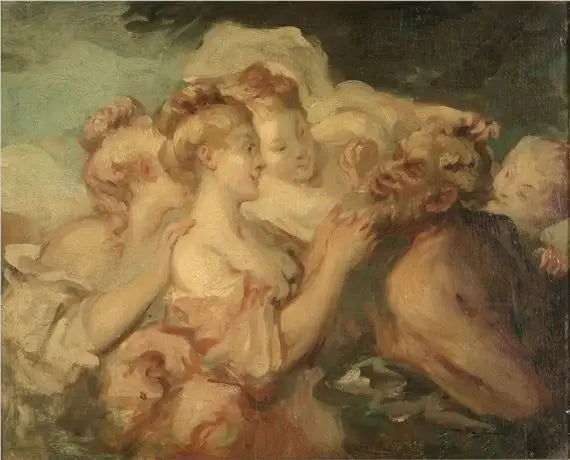 Satira e baccanti - Jean-Honoré Fragonard