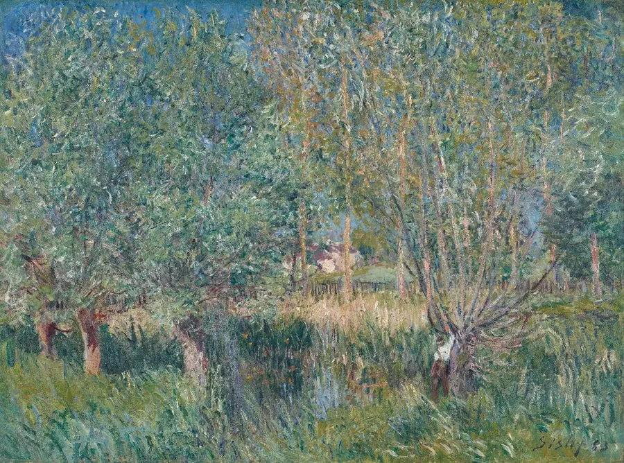 Salici al bordo dell'Orvanne - Alfred Sisley