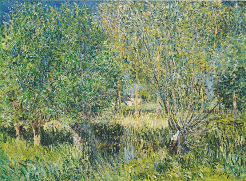 Salici al bordo dell'Orvanne - Alfred Sisley