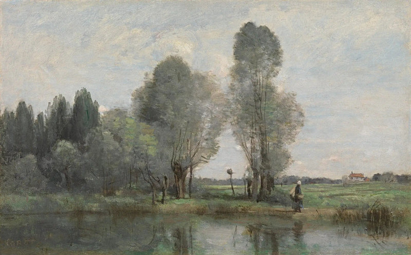 Salici vicino a un ruscello. Limousin - Jean-Baptiste Camille Corot
