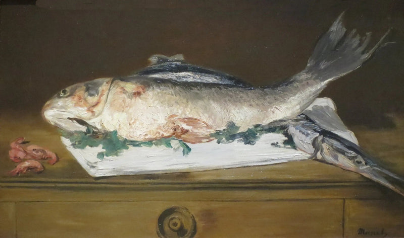 Salmone, luccio, gamberi - Édouard Manet