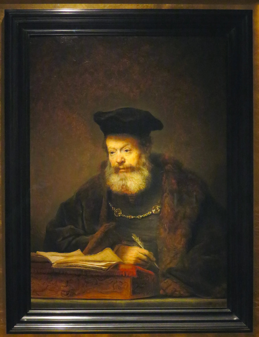 Erudito al suo tavolo da lavoro - Rembrandt