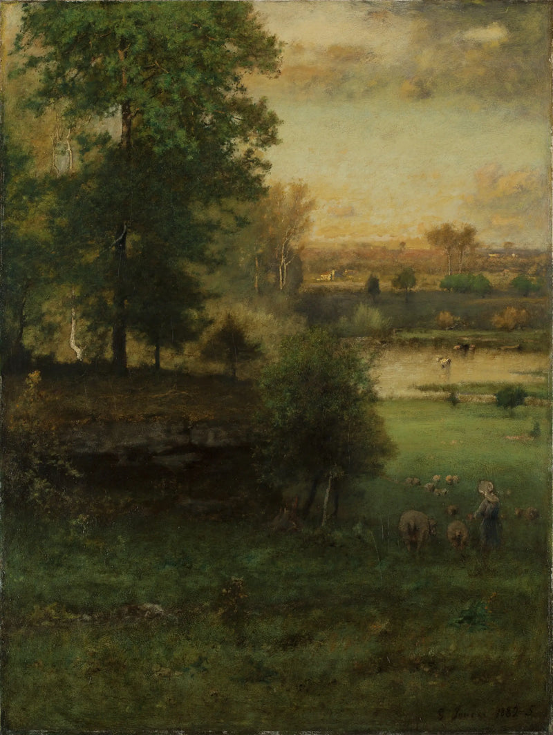Scène a Durham, une idylle - George Inness