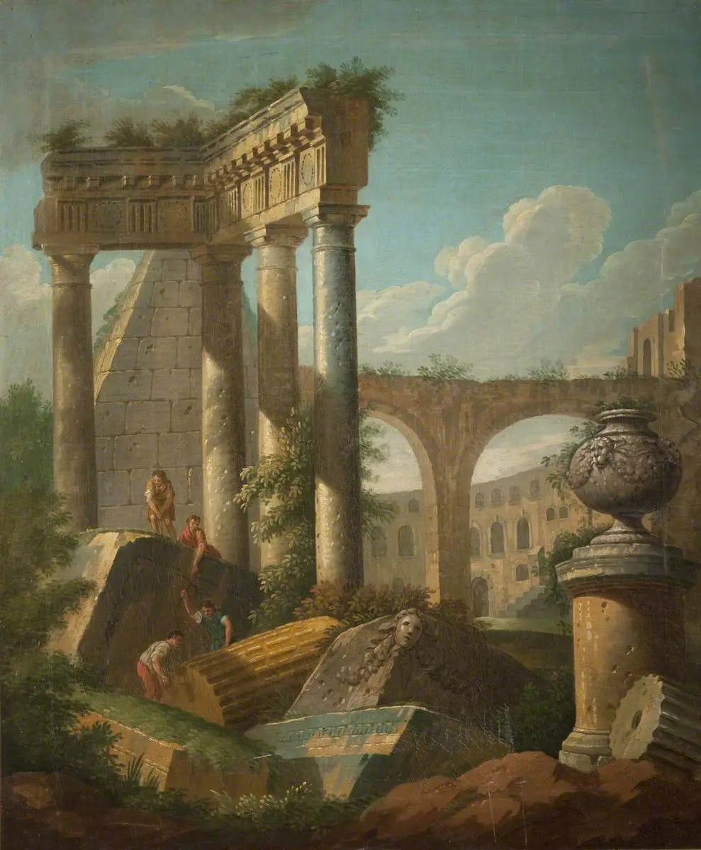 Scène classique (Temple en ruine) - Giovanni Paolo Panini - Alpha Reproduction