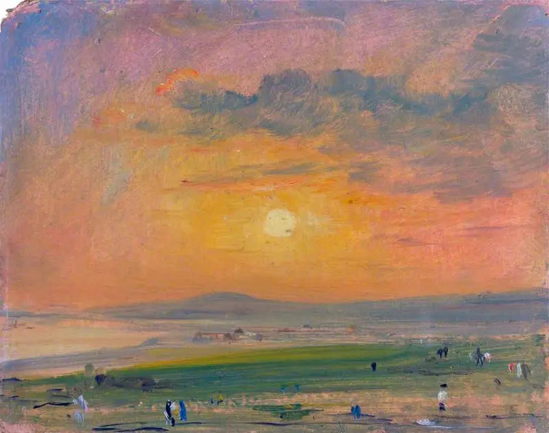 Scène côtière a Brighton, sera - John Constable