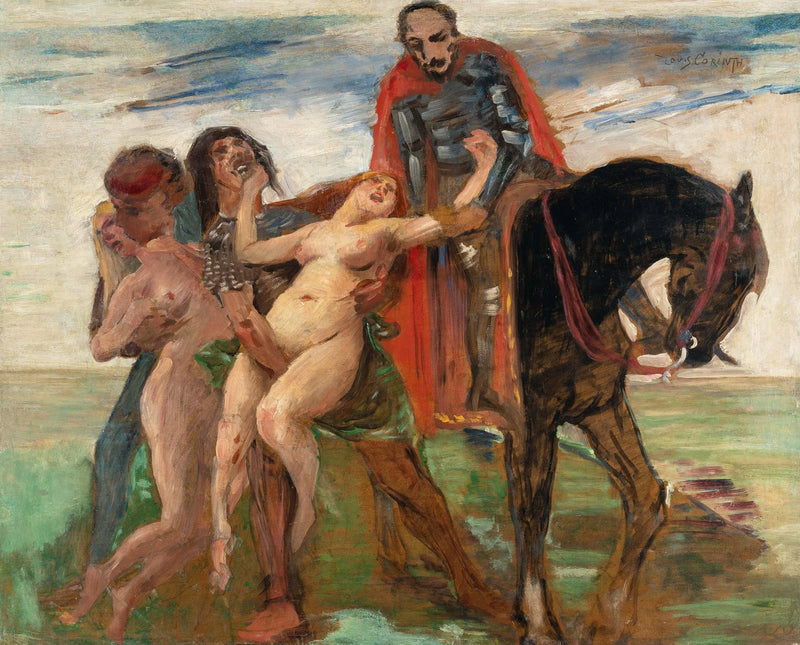 Scena del rapimento alla Concezione (Stupro delle figlie di Leucippe) - Lovis Corinth