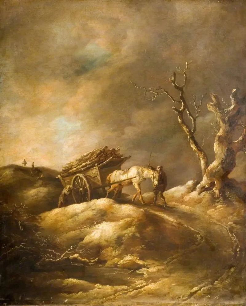 Scène d'inverno con cavallo e carrozza - Thomas Gainsborough