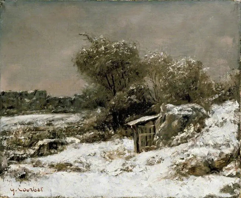 Scène d'inverno - Gustave Courbet