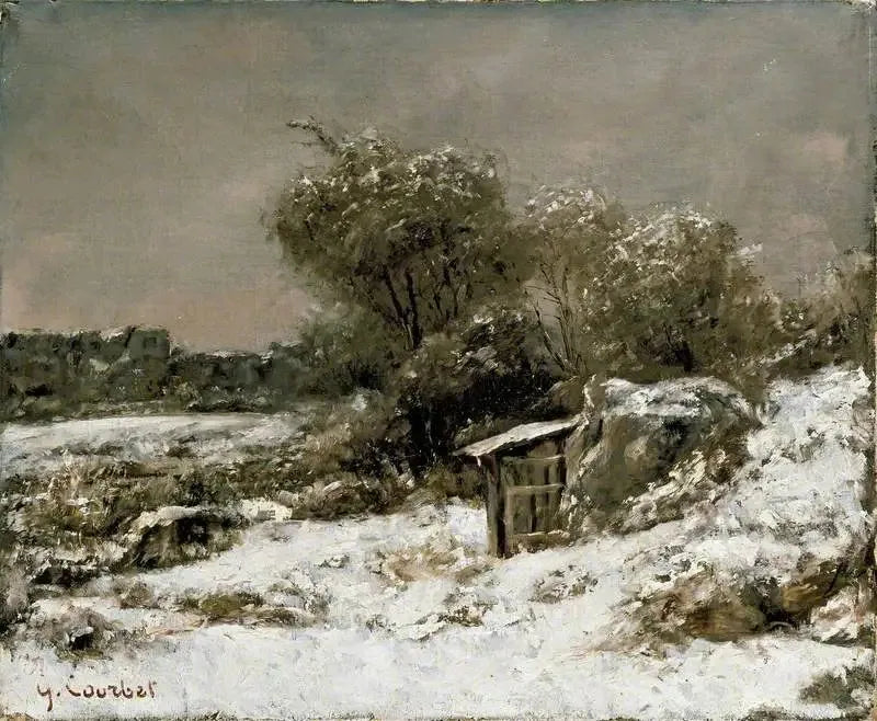 Scène d'inverno - Gustave Courbet
