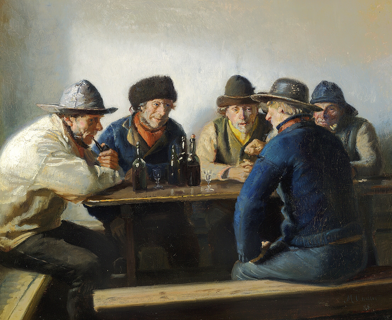 Scena della locanda. -Michael Peter Ancher