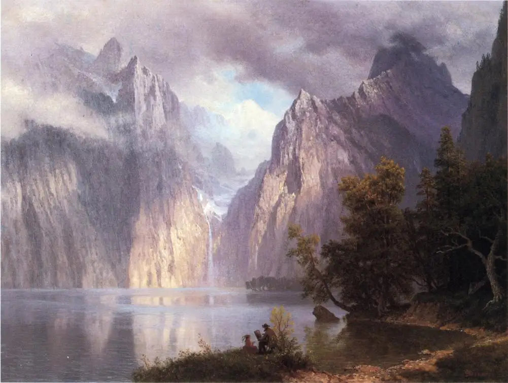 Scène dans la Sierra Nevada - Albert Bierstadt - Alpha Reproduction