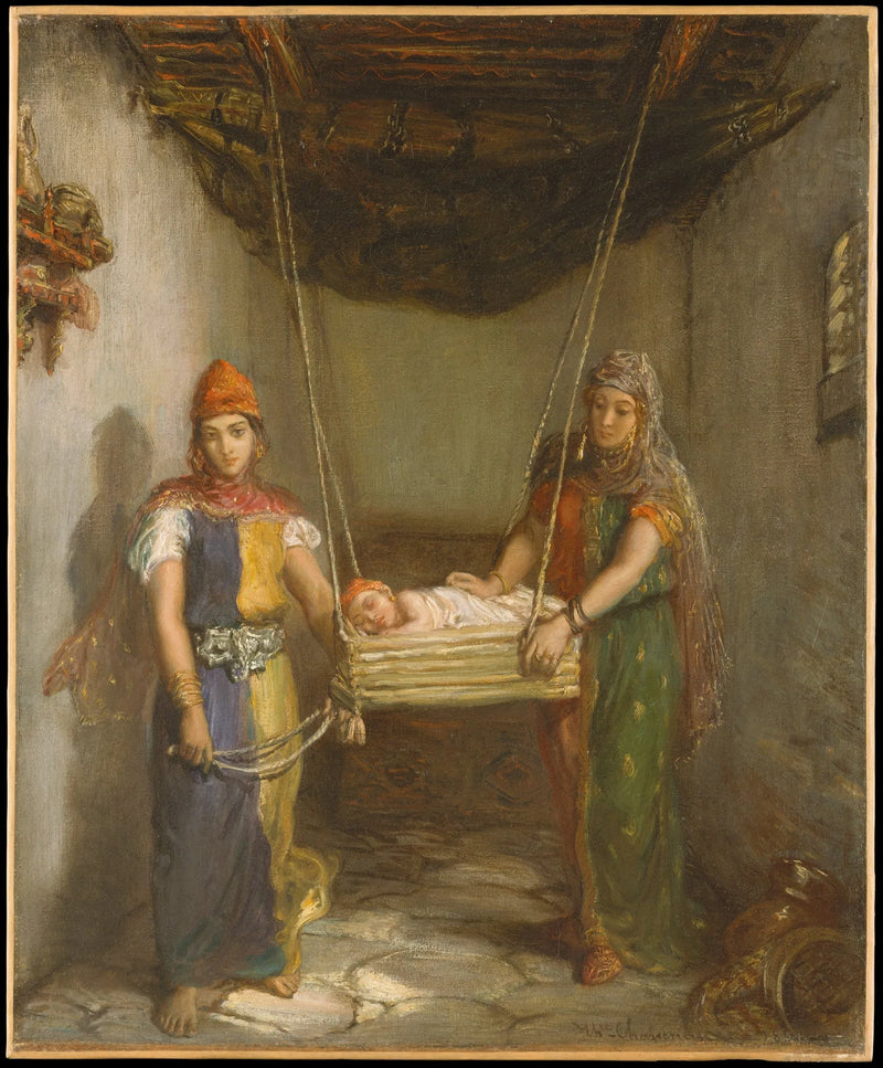 Scène dans il quartiere ebraico di Constantine - Théodore Chassériau