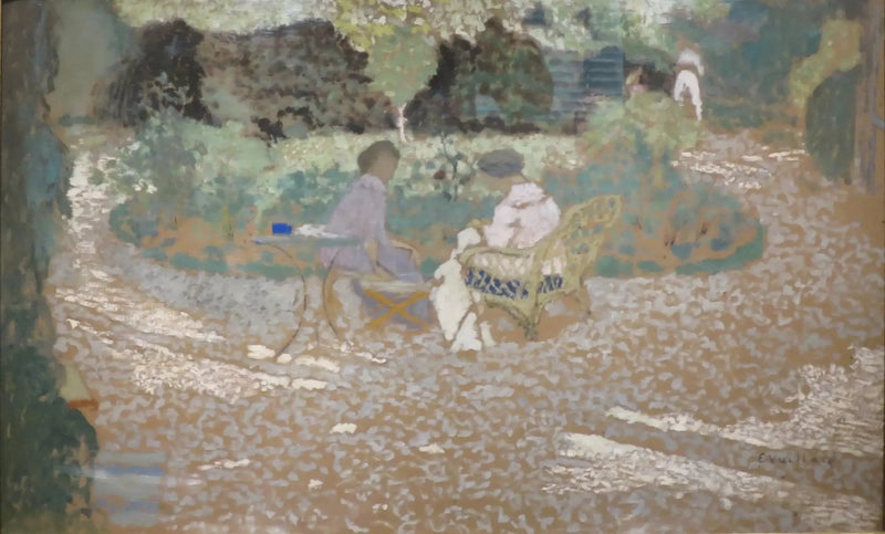 Scène in un giardino - Édouard Vuillard