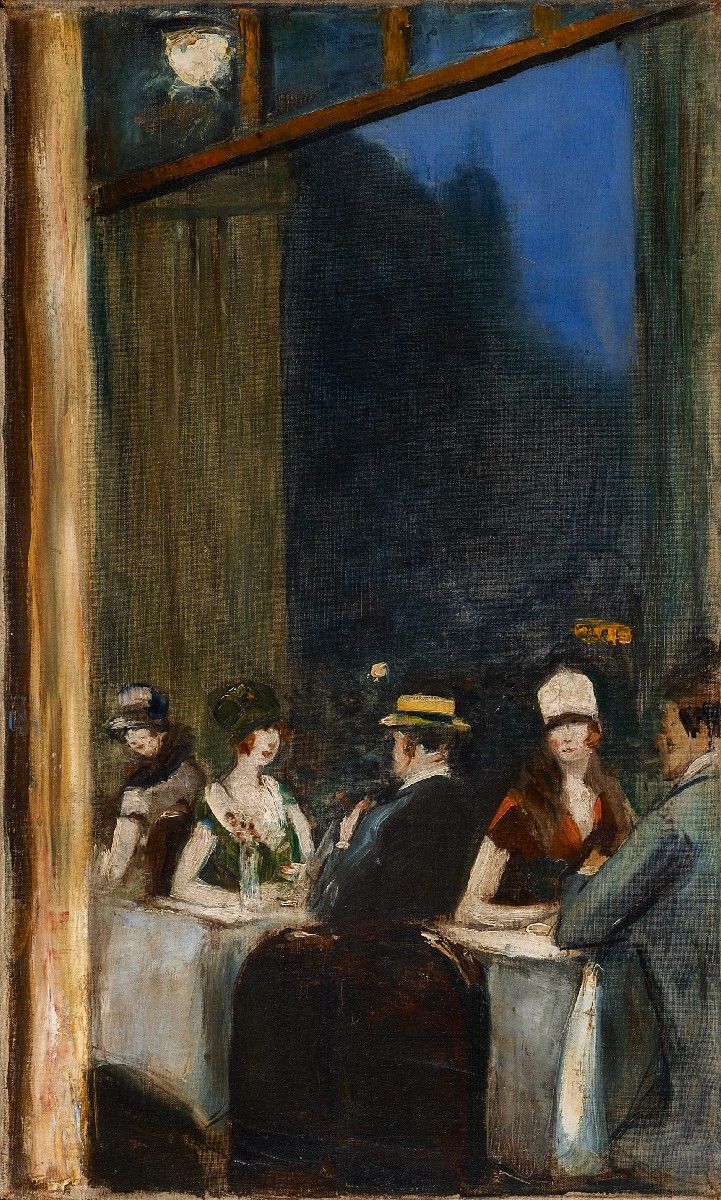 Scena dei caffè a Parigi - Lesser Ury