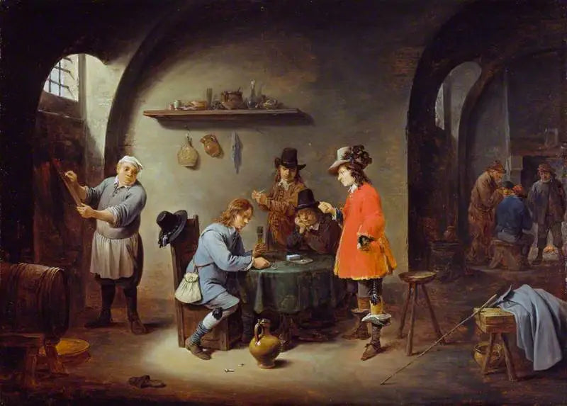 Scène di gioco in una locanda - David Teniers il Giovane