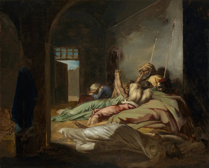 Scena dell'epidemia di febbre gialla a Cadice - Théodore Géricault