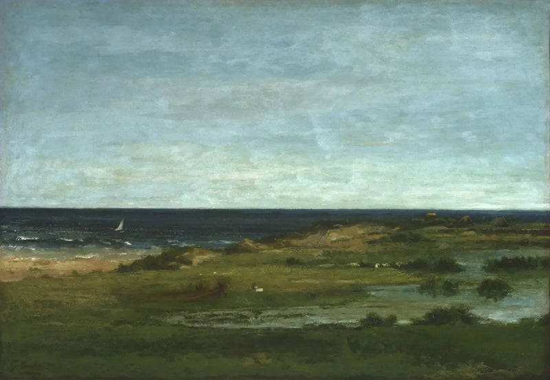 Scène della costa - Gustave Courbet