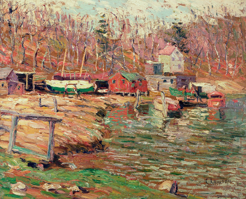 Scena del fiume Harlem - Ernest Lawson