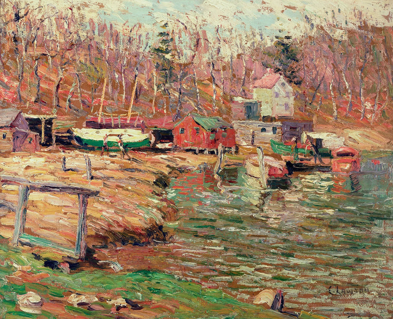 Scena del fiume Harlem - Ernest Lawson
