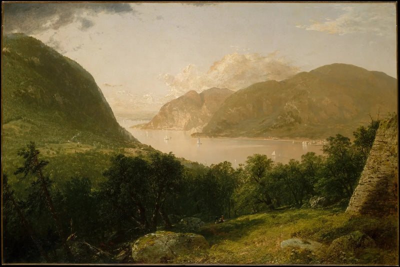 Scène della Hudson River - John Frederick Kensett