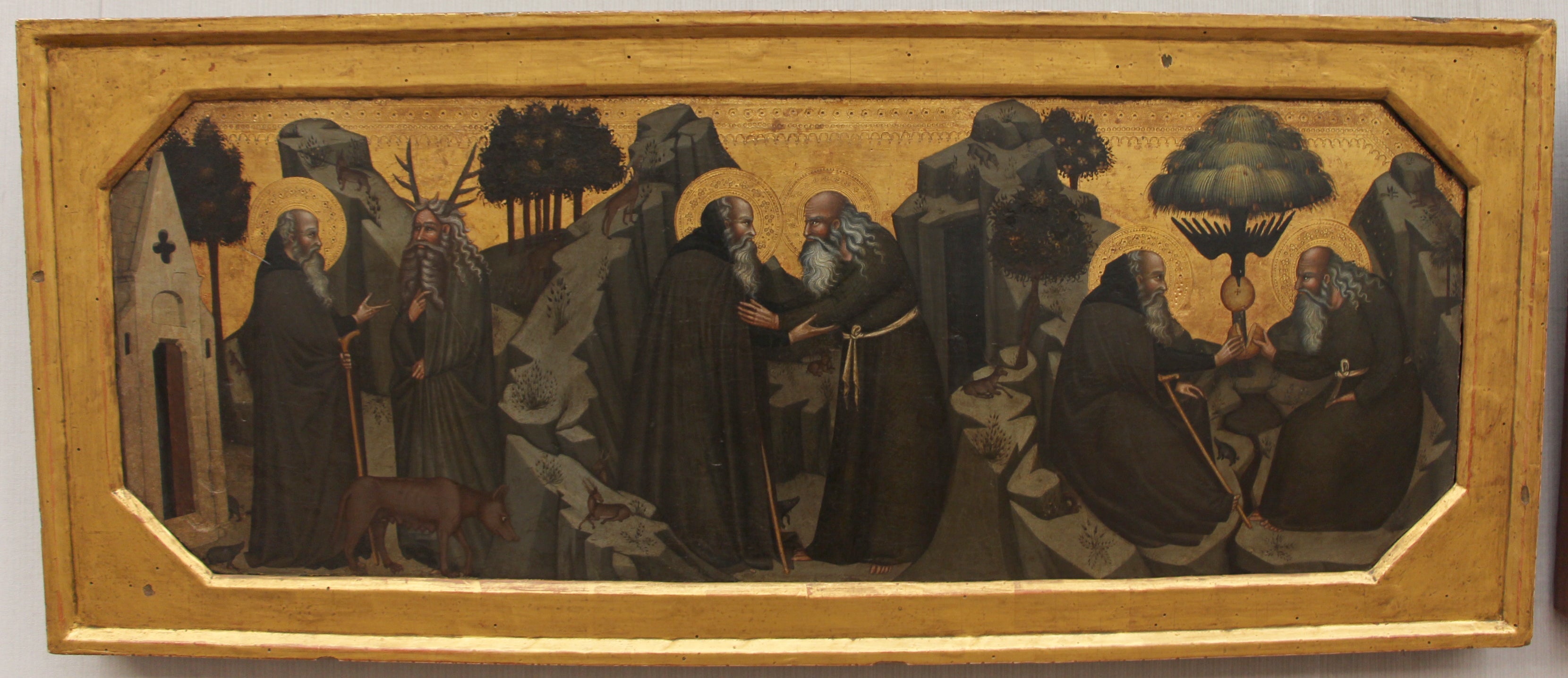 scène de la vie de Paul de Thèbes et Antony Abate - Bartolo di Fredi - Alpha Reproduction